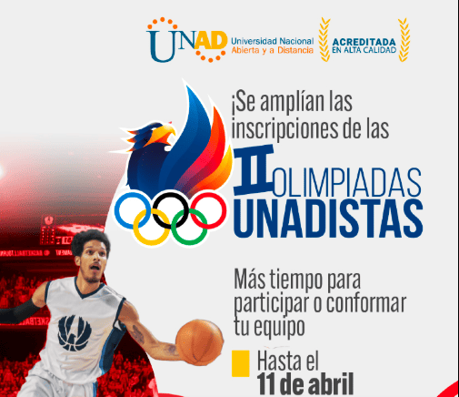 🚨 ¡Se amplían las inscripciones para las II Olimpiadas UNADistas! 🚨